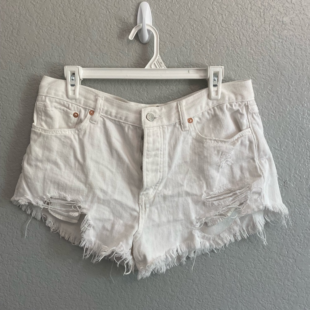 Women’s White Free People Denim Shorts